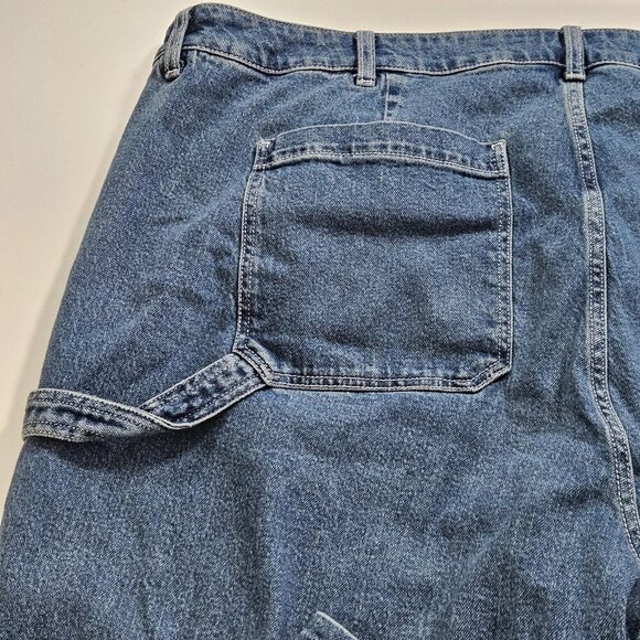 Torrid Jeans Womens 24R Blue Denim High Rise Carpenter Stretch Wide Leg Pockets - Picture 14 of 16